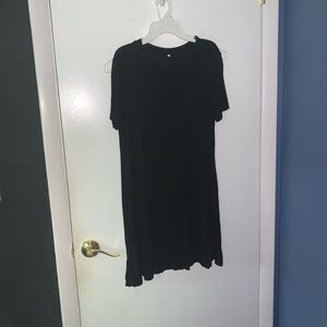 black t shirt dress